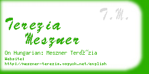 terezia meszner business card